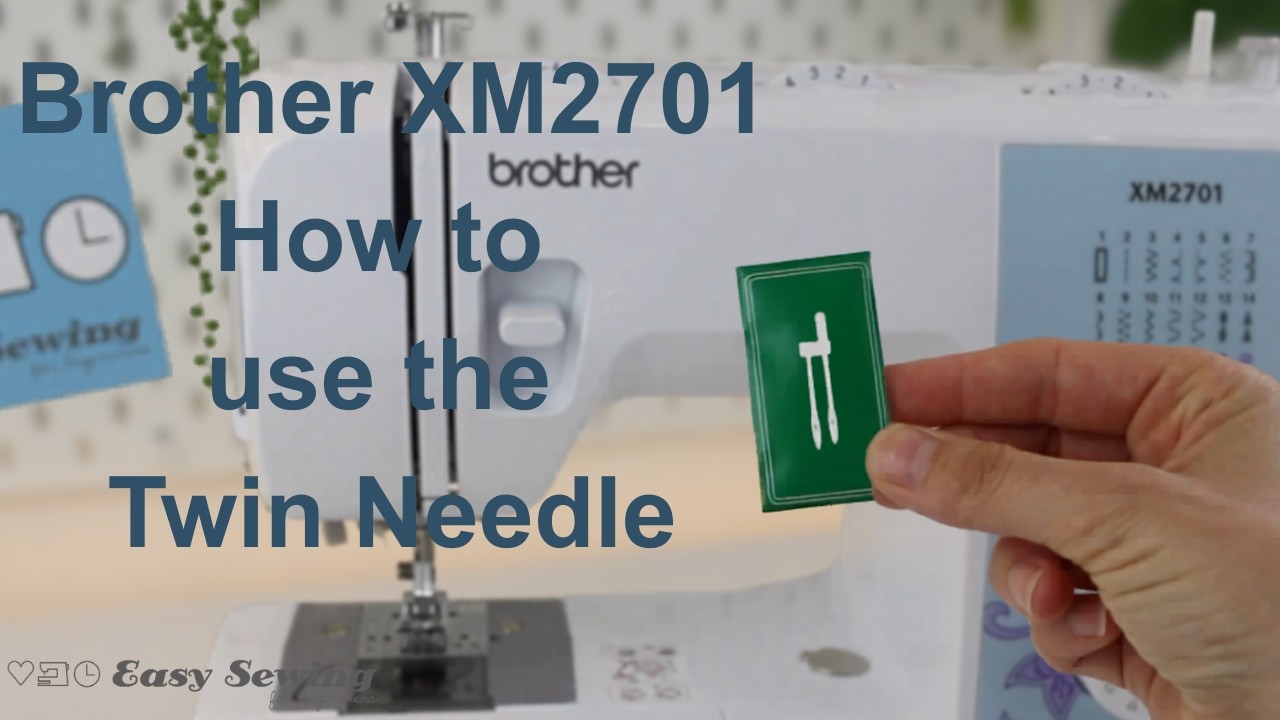 Как использовать двойную иглу на швейной машине Brother XM2701