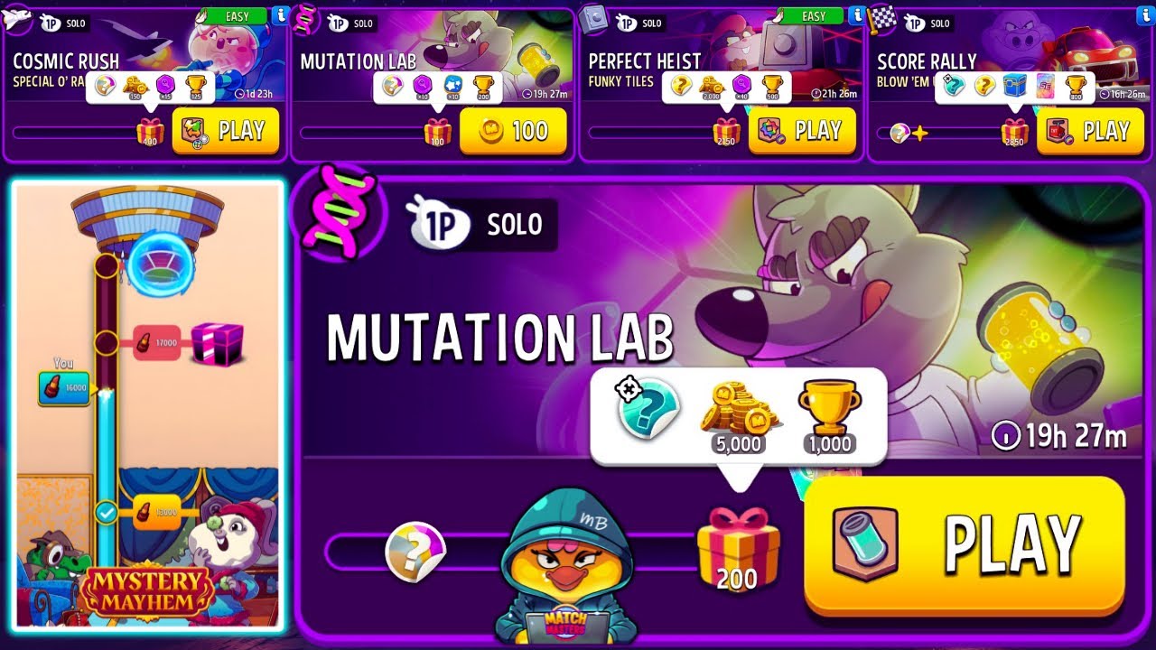 MYSTERY MAYHEM 🔥 x5 Solo: Special O’Rama, Funky Tiles, Blow’Em Up, Mutation Lab 200 & 100 DNA