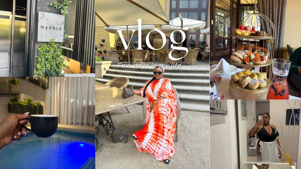 Vlog///Steyn City/Solo Spa date/Sundowners at Marble/High Tea at Palazzo Hotel/dinner date and more.