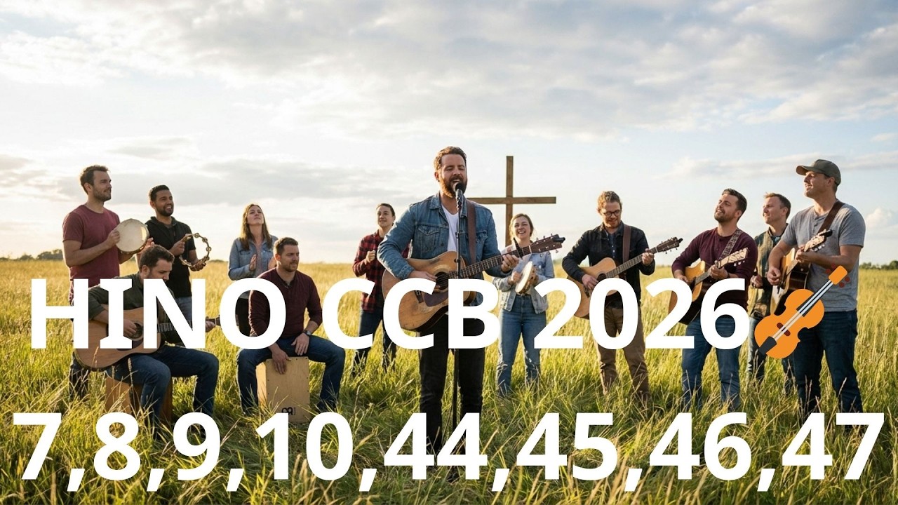 NOVO HINO CCB 2026🎻 7,8,9,10,44,45,46,47,48,111,300,301,1,2,3,4,5,6 — Louvor Que Toca a Alma 2026✨