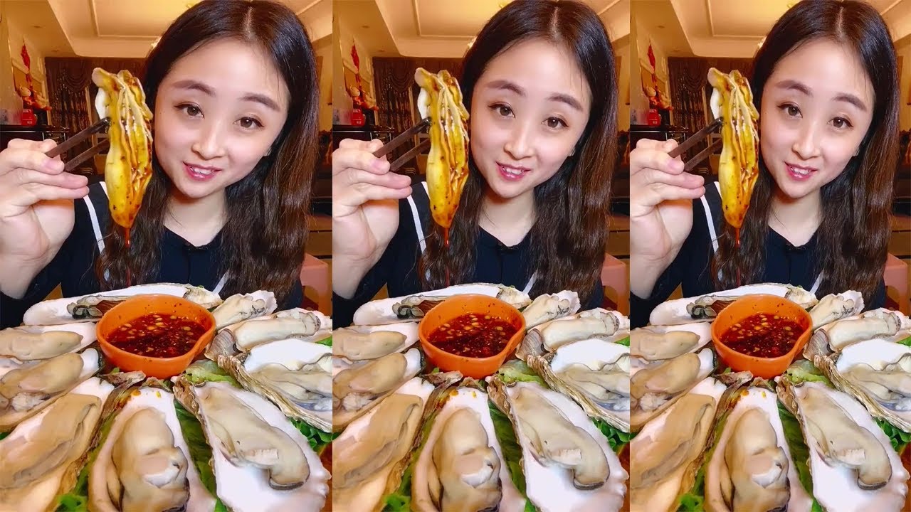 Eating Chinese Family Food / Oysters /  Spicy Octopus /  Pig Stomach / Sesame Chicken Recipe /