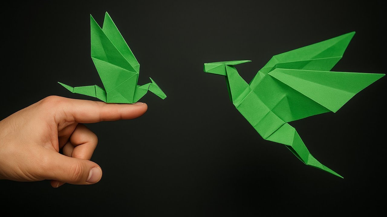How to Fold a Flying Origami Dragon