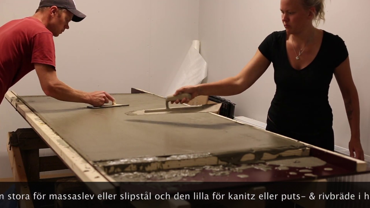 Gjuta ett betongbord/ DIY conrete table