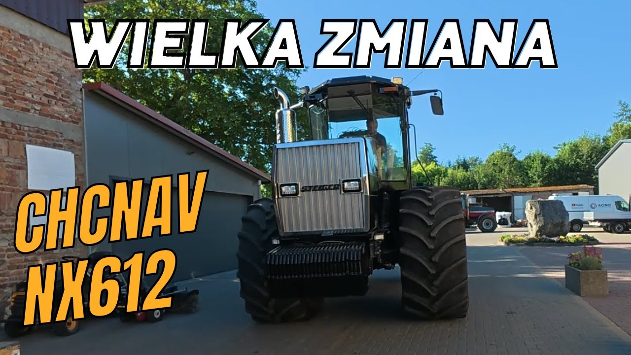 Steiger 9350 kupiony na złomie w nowym kolorze. Wymiana nawigacji na nowszy model 612 CHCNAV.