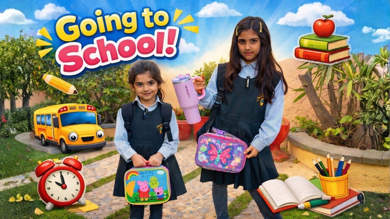 Our Happy Ride to School | Sisters Morning Vlog