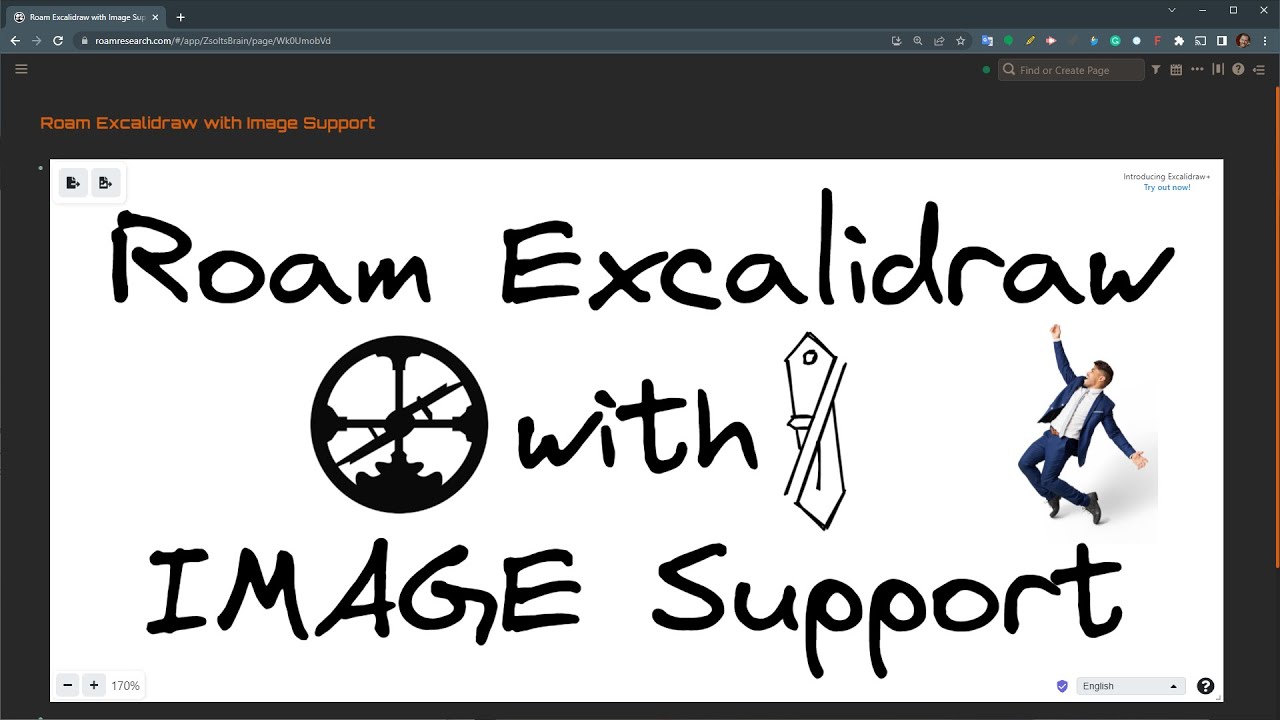 Roam Excalidraw with support for Images, Sticky Notes, and Live-Collaboration