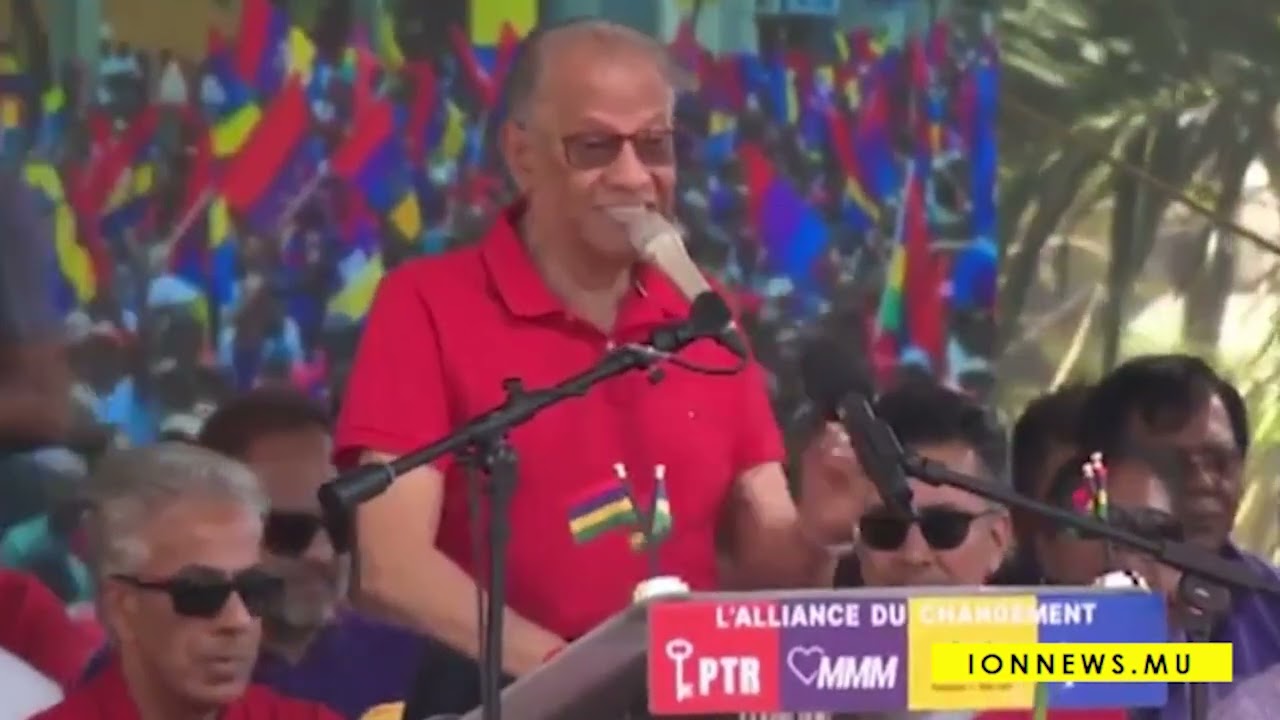 Meeting de remerciement de l'Alliance du Changement, à Port-Louis