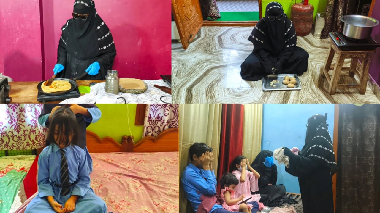 Aaj Maine Breakfast Aur Dinner Induction Pe Banaya 😲 | Hyderabadi Ammi And Kids Vlog#vlog 