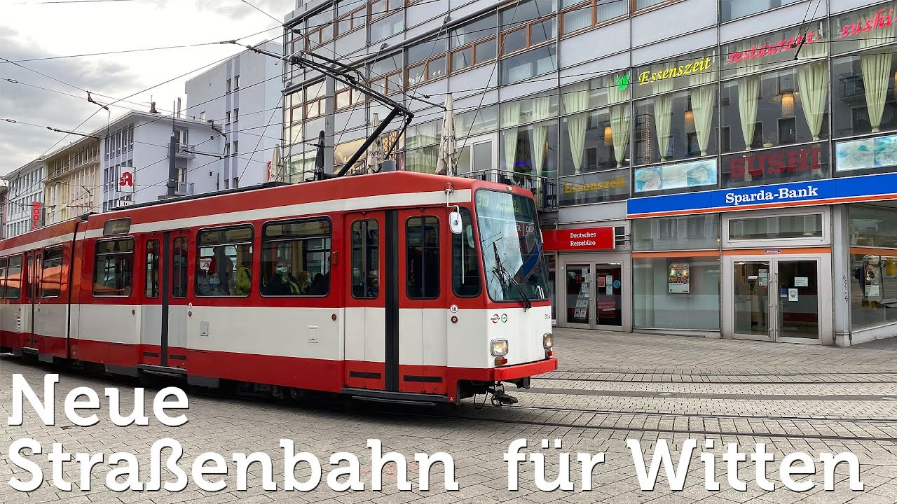 Neue Straßenbahn für Witten vor der Eröffnung (2020)