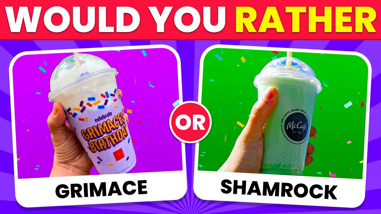 Would You Rather...? Drinks Edition 🧃🥤 Jungle Quiz