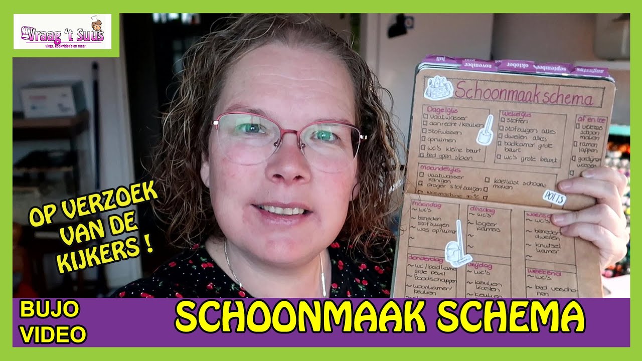 Op verzoek : SCHOONMAAK SCHEMAbujo 37