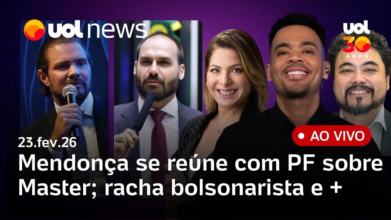 Master: Mendonça faz nova reunião com PF e Senado usa 'CPIs paralelas'; racha no clã Bolsonaro e +