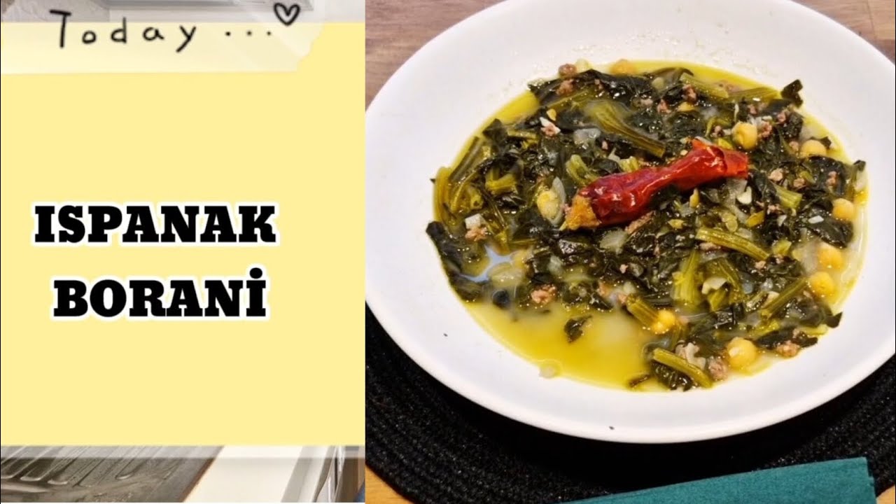 ISPANAĞIN EN LEZZETLİ  HALİ HATAY MUTFAĞINDAN ISPANAK BORANİ TARİFİ 