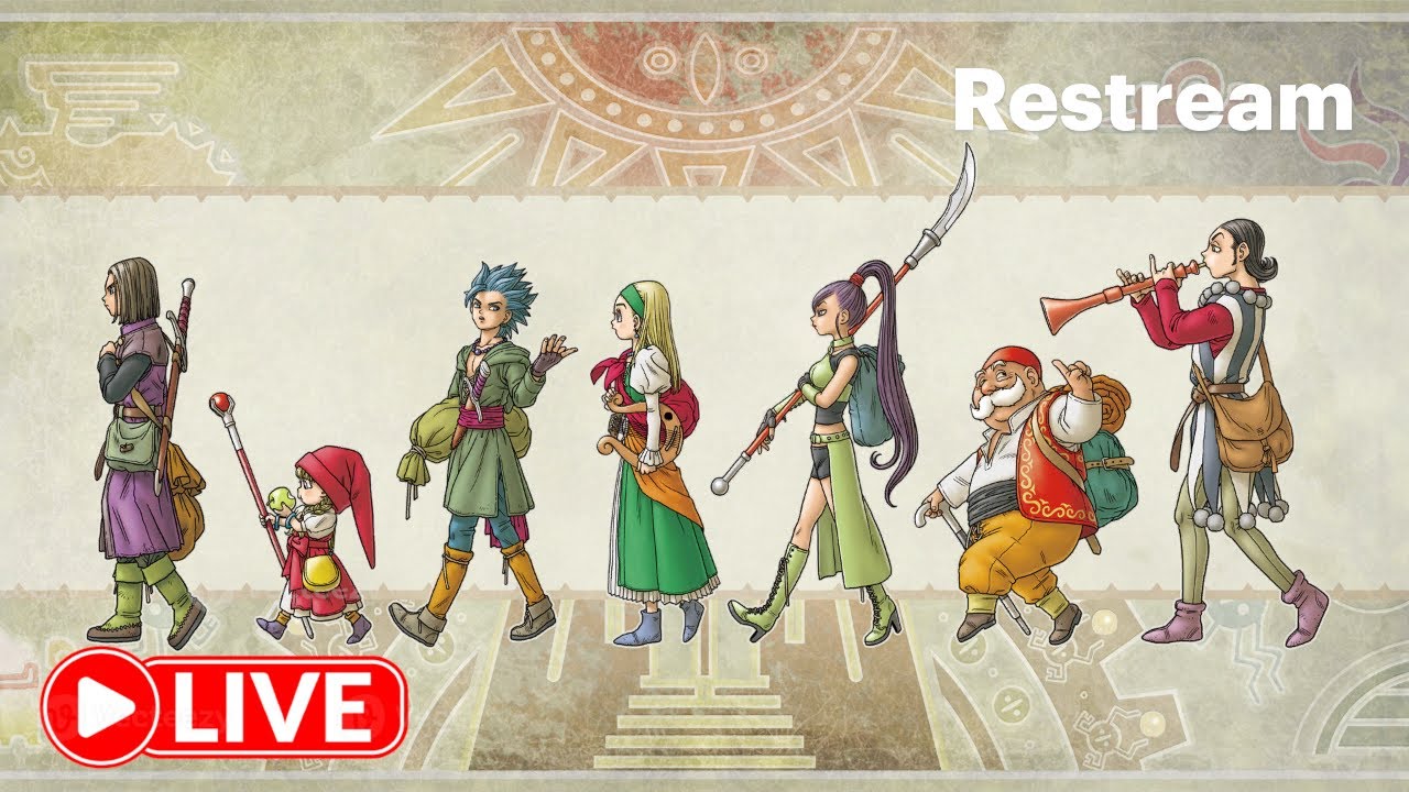 100% Dragon Quest XI Run With Tougher Monsters - Stream 4