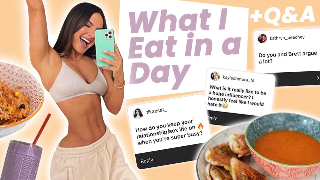 WHAT I EAT IN A DAY // SAUCY PERSONAL Q&A | Krissy Cela