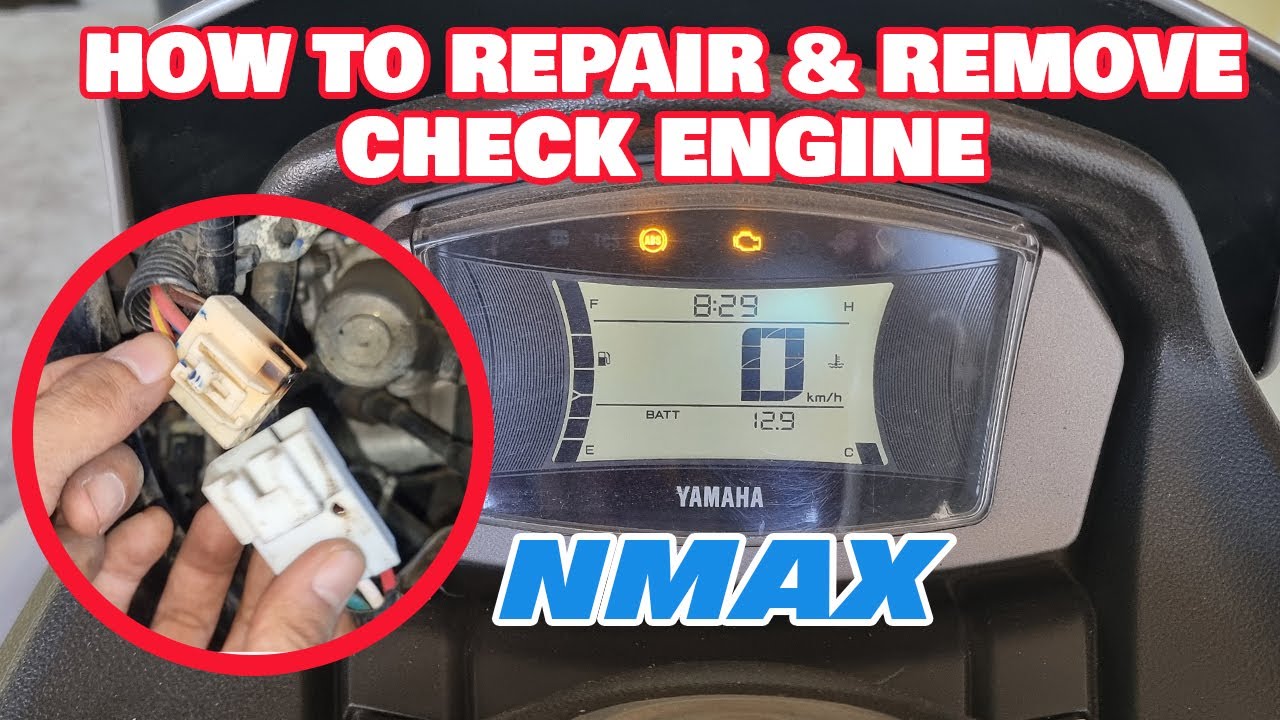 How to repair & remove Yamaha nmax check engine