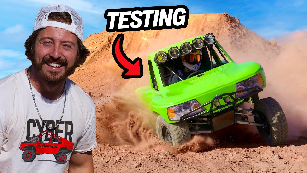TRYING TO BREAK OUR R1 MINI TROPHY TRUCK!