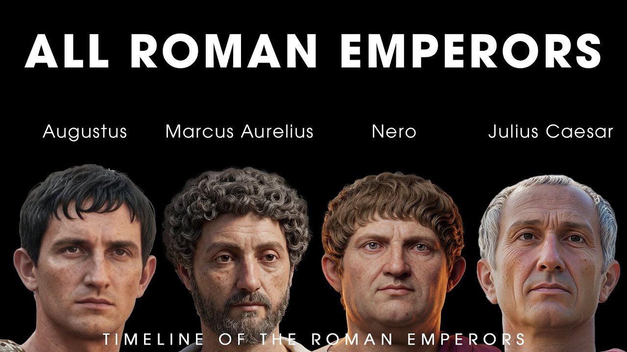 64 Faces of Roman Emperors: From Augustus to Constantine Brought to Life Using AI (Special Episode)