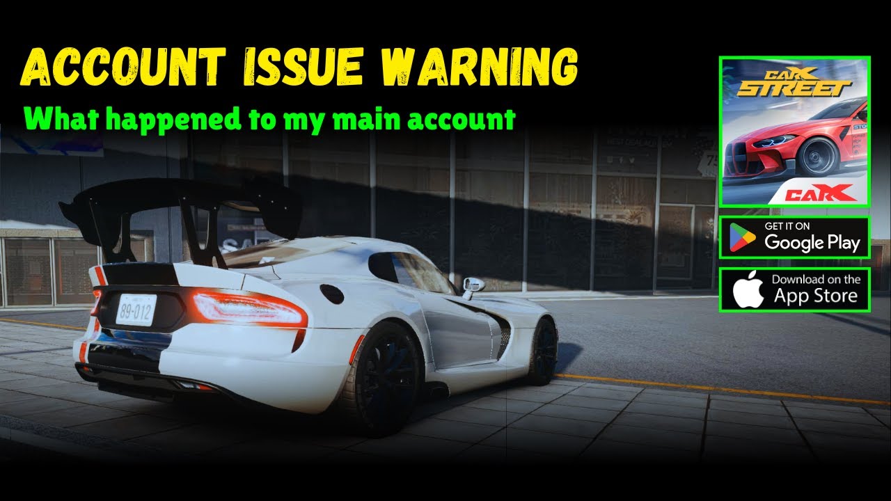 CarX Street Beta Login Warning – My Main Account Got Stuck!