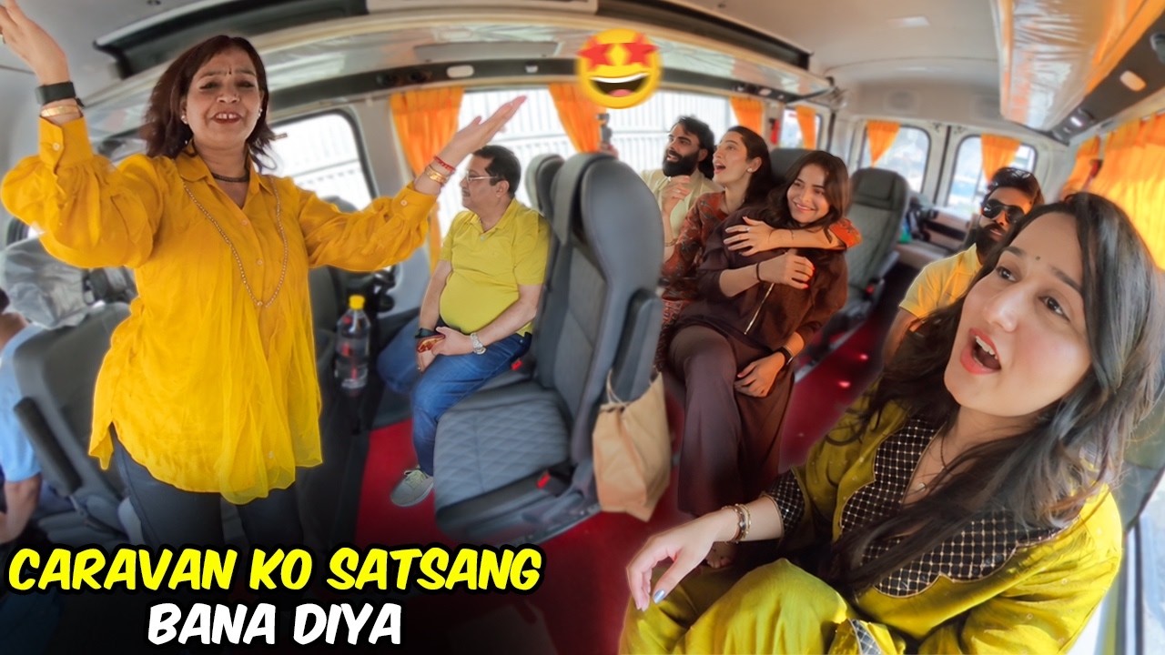 Family Trip Begins | Bus ke andar hi Satsang Start ho gaya
