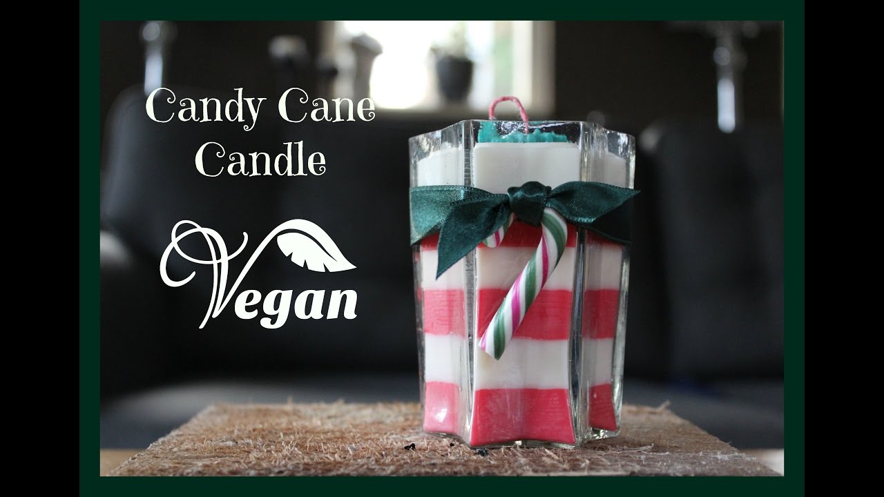 Candy Cane Candle | Koolzaadwas | Rapeseed Wax | Christmas