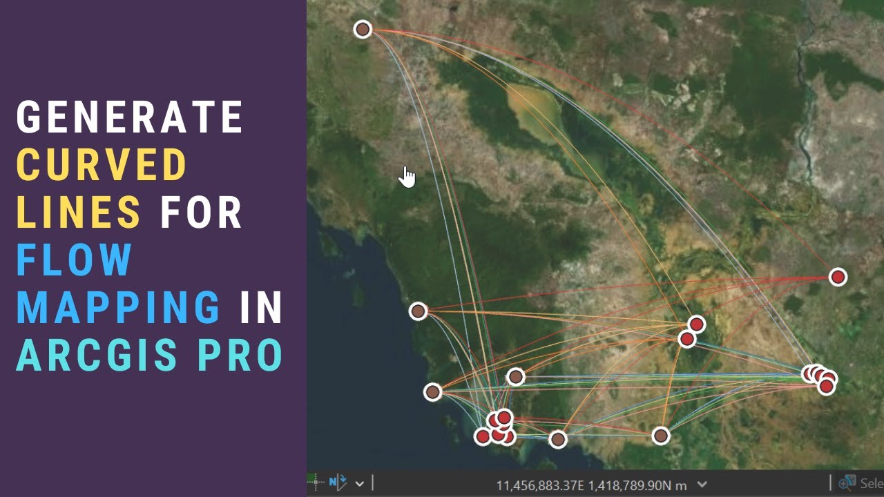 Curved Line Origin - Destination Links Mapping in ArcGIS Pro