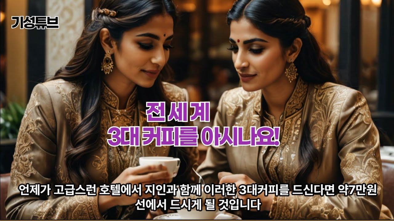 전 세계 3대 커피를 아시나요? Do you know the top 3 coffees in the world?