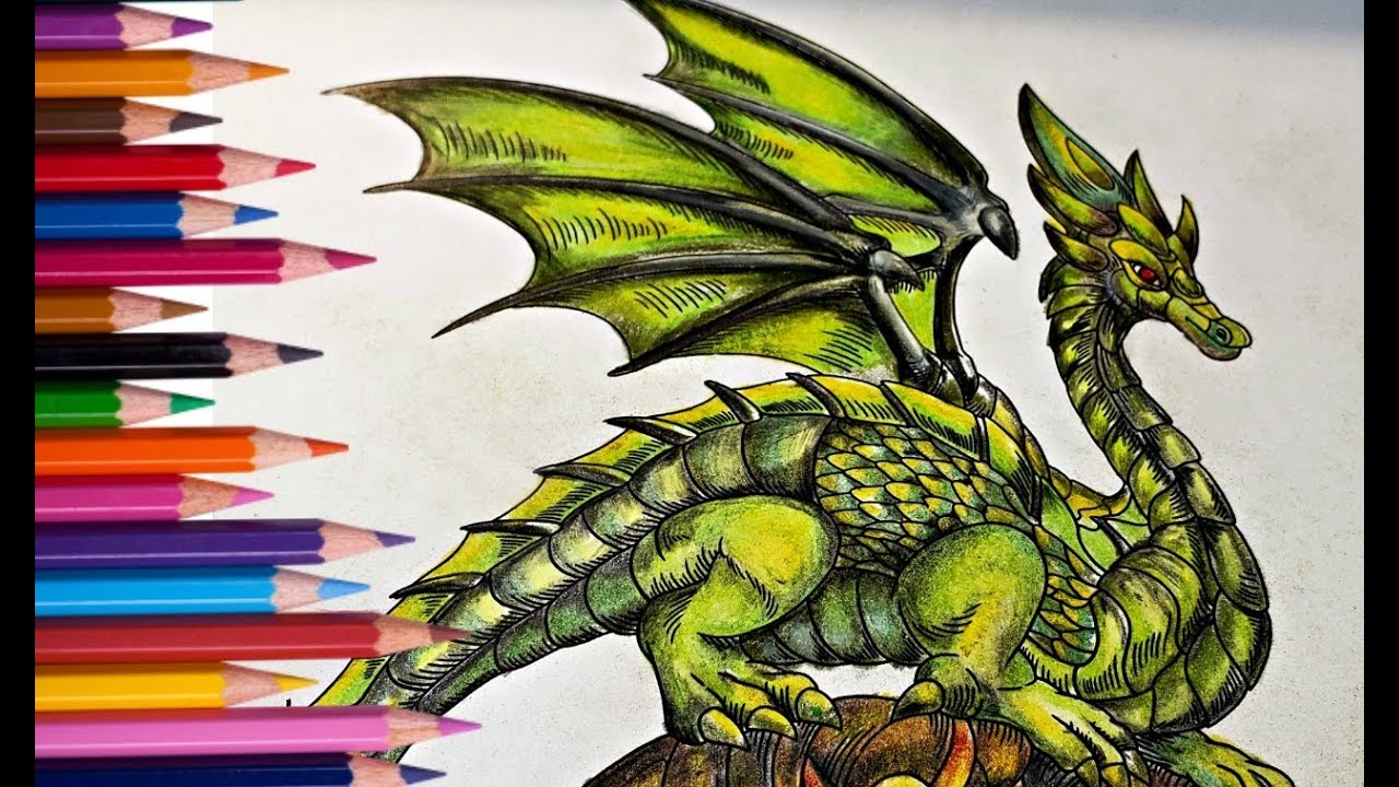Coloring Demo, The Dragon Final Picture