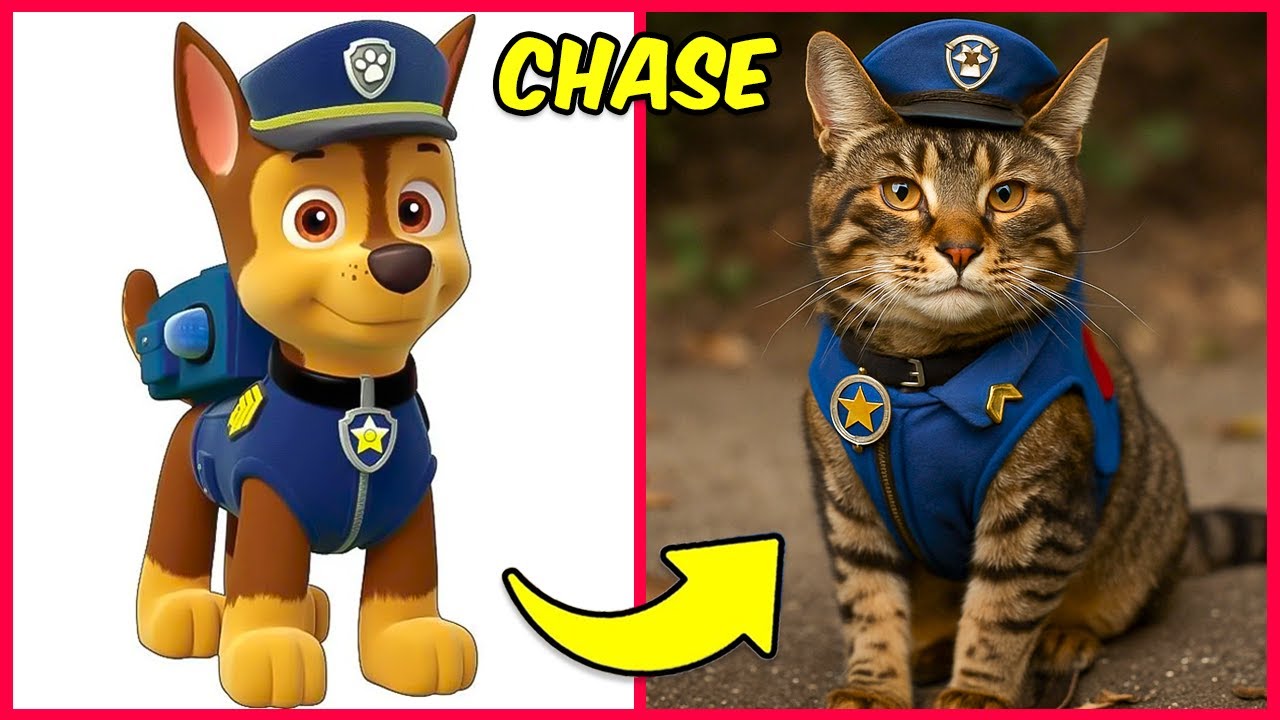La PAT'PATROUILLE en CHATS 😱🐱 + Devine la VOIX...! 🔊 Chase, Ruben, Skye, Marcus, Rocky, Stella
