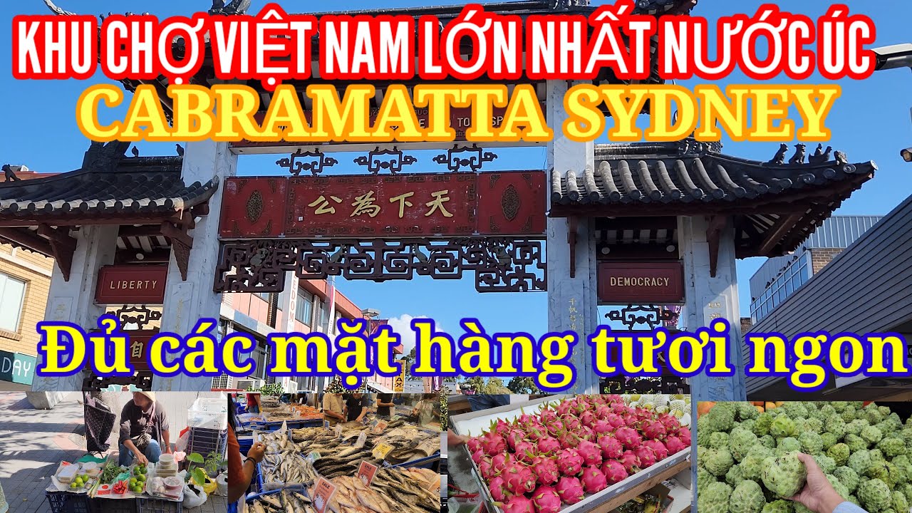 Chợ Việt Nam lớn nhất nước Úc Cabramatta Sydney đủ các mặt hàng, quá đông vui || Nick Nguyen