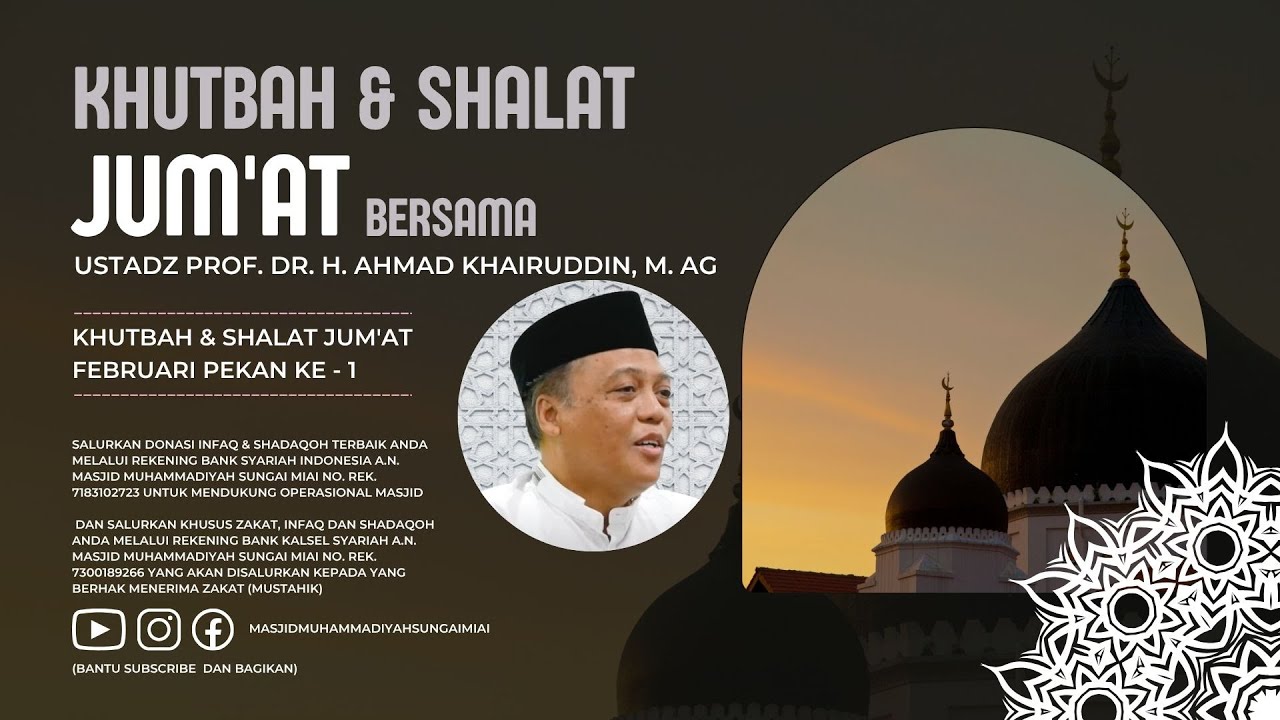 [Live] Khutbah & Shalat Jum'at Pekan Ke-1 Bulan Februari 2026