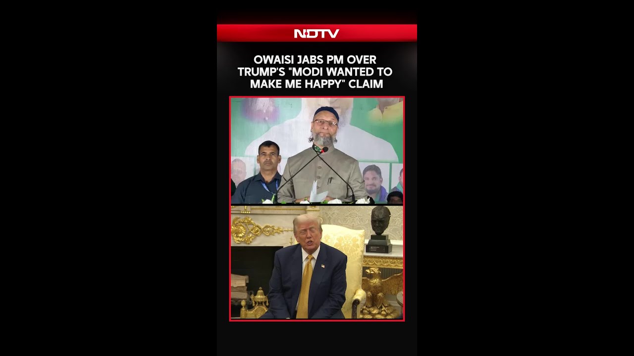 Asaduddin Owaisi Slams BJP Over Trump's 