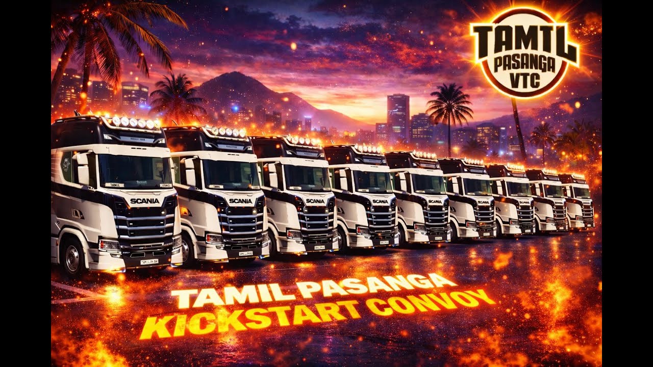 🔴DAY-18 TAMIL PASANGA VTC is The First Tamil VTC in TruckersMP community #ets2 #live #truckersmp