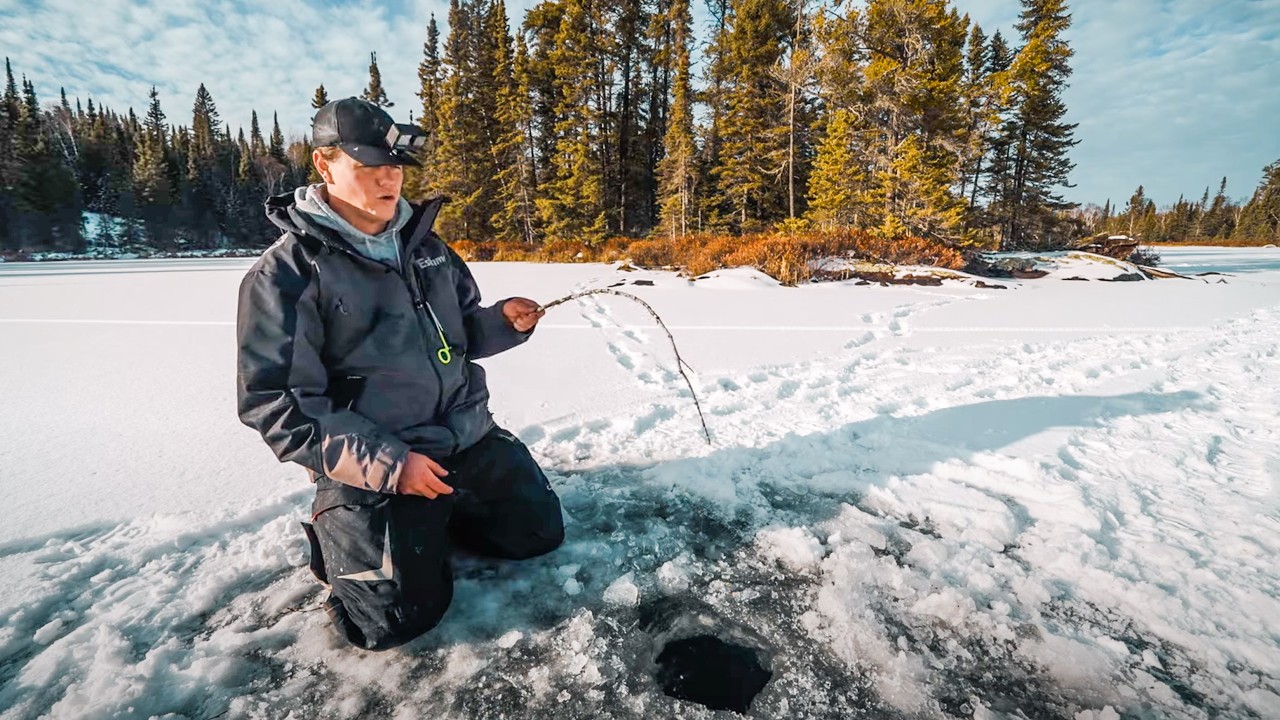 Ice fishing on a budget! (UNDER $20)