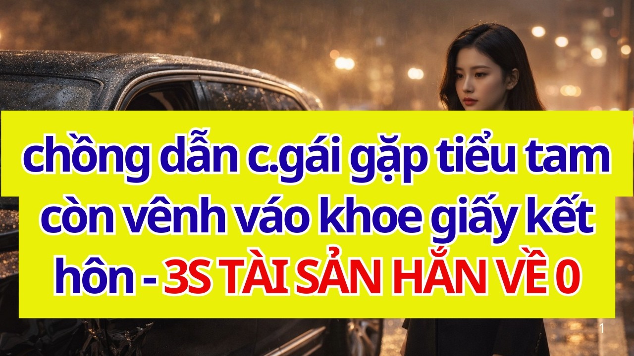 chồng dẫn con gái gặp tiểu tam còn vênh váo khoe giấy kết hôn - 3S TÀI SẢN HẮN VỀ 0