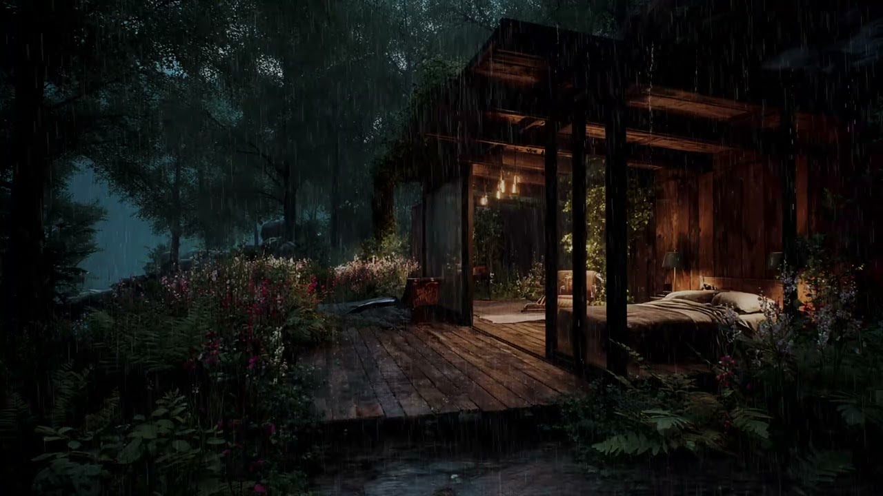 Peaceful Tranquil Rain Sounds for Deep Sleep & Focus | Relaxing Rain for Stress Relief