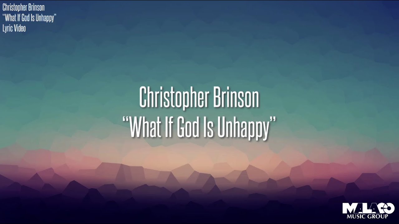 Christopher Brinson - What If God (Lyric Video)