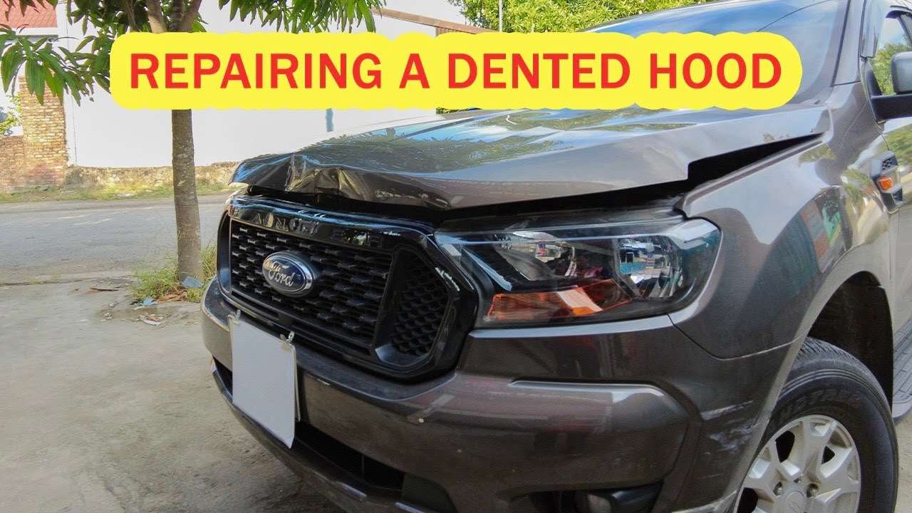 DIY Ford Ranger Hood Dent Repair: Before and After Transformation