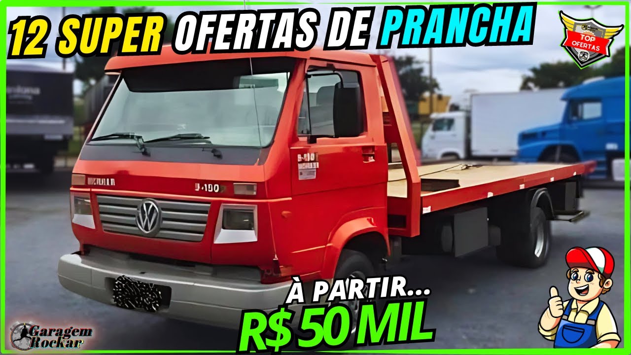 12 CAMINHÕES PRANCHA a VENDA QUALIFICADO PRA TRABALHO BARATO À PARTIR DE 50 MIL #caminhãoprancha