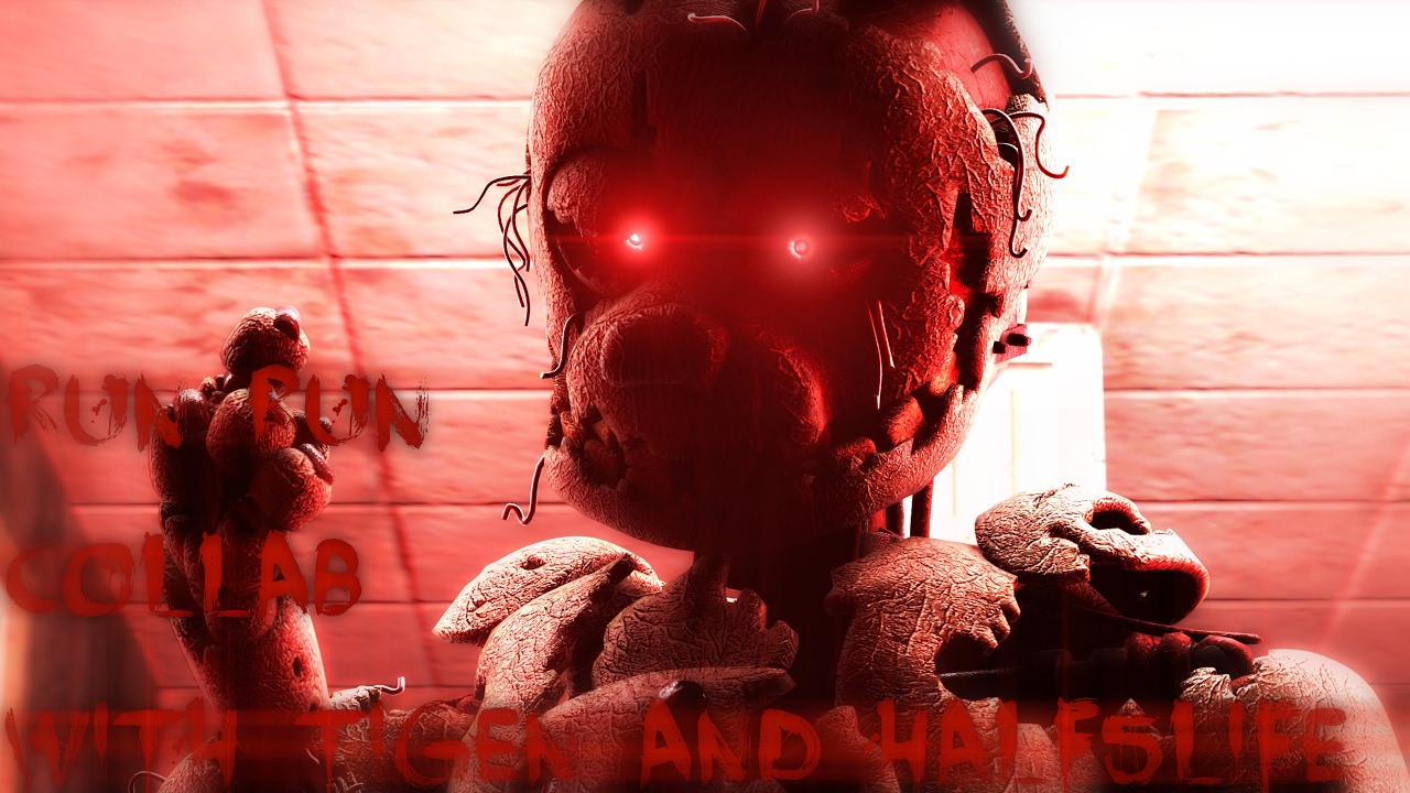 [FNAF SFM] Run Run Fnaf 3 Collab [RUS COVER]