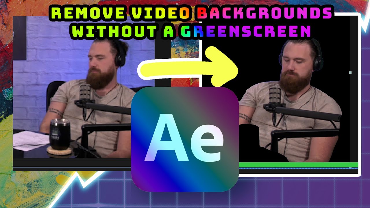 Remove a Videos Background in After Effects Without a Greenscreen | AE Rotobrush Tutorial