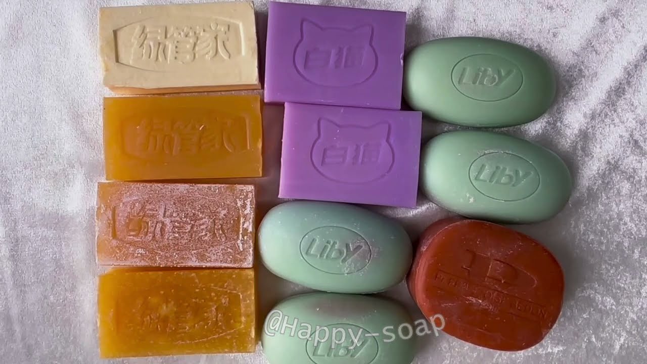 ASMR Soap Cutting Dry Soap Cutting ASMR Satisfying Sound ASMR No Talking Crispy Lovely Vintage Soap