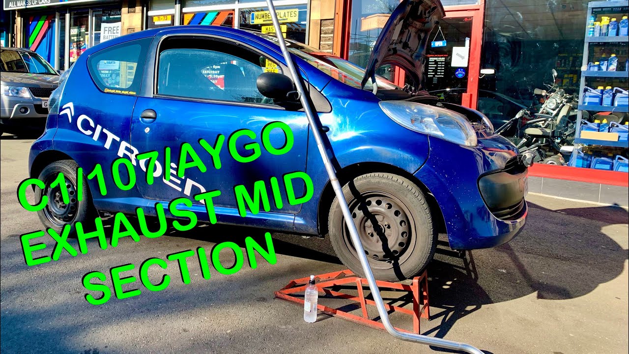 CityBug Exhaust Replacement / Centre Section / Mid Section Install DIY + P0420 Bypass (C1/107/Aygo)