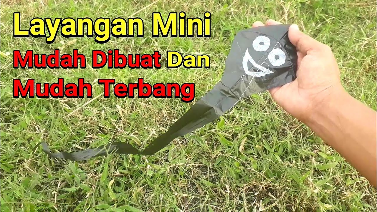 Cara Membuat Layangan Mini Termudah Yang Pernah Ada Dari Plastik dan Lidi