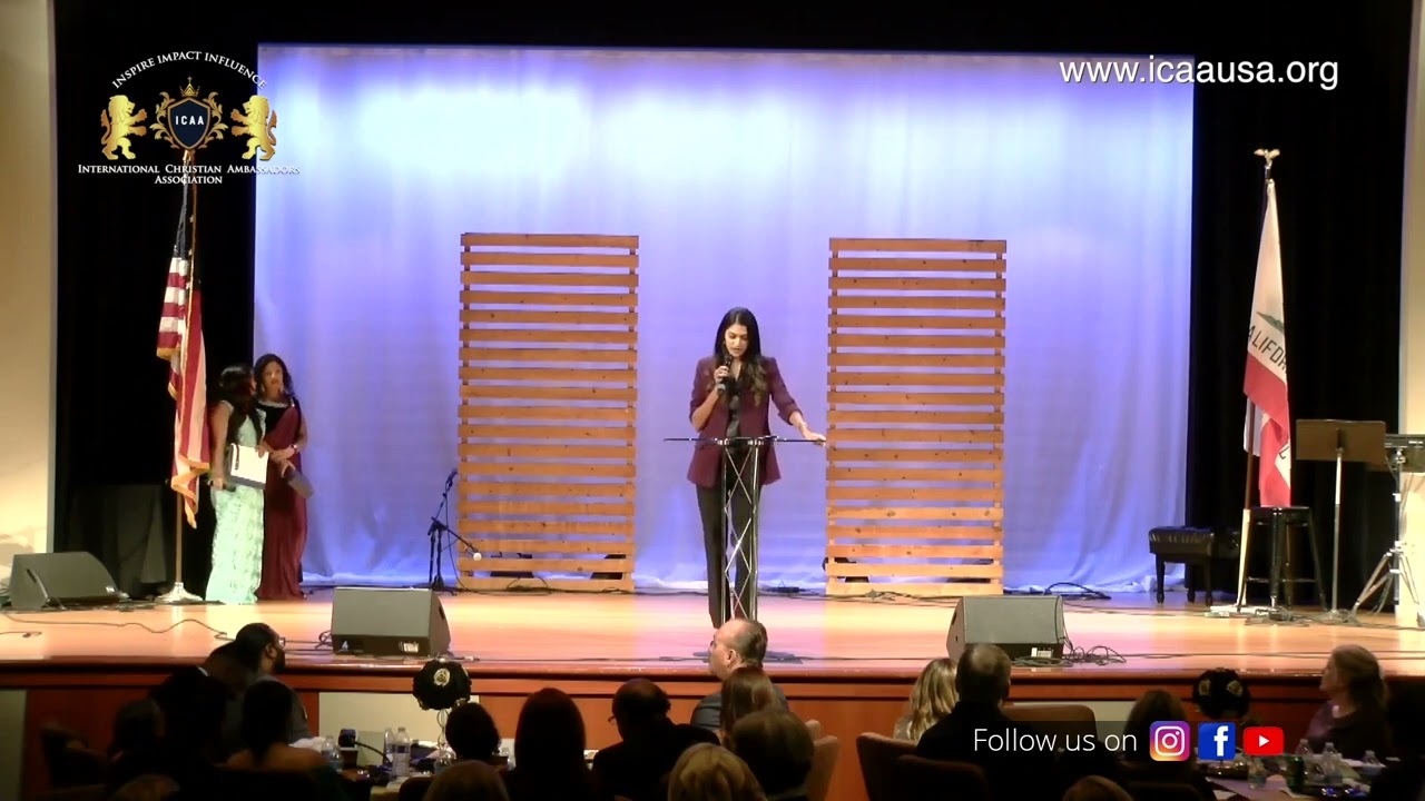 Sharon Angel | Media Advocate | Addressing at ICAA Event To Promote Religious Freedom Through Media.