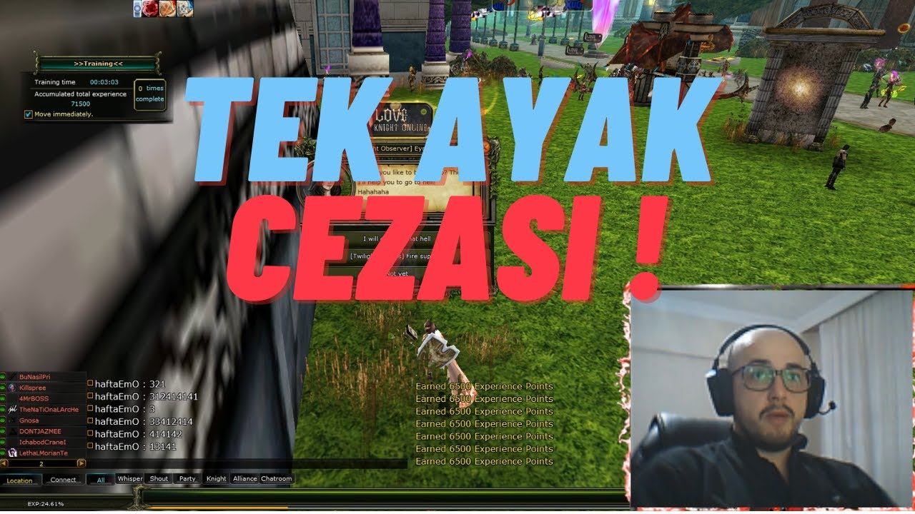 TEK AYAK &Uuml;ST&Uuml;NDE  BEKLEMEK G&Uuml;NL&Uuml;K SER&Uuml;VEN #3 BİR&Ccedil;OK ŞEY İ&Ccedil;ERİR. #Sqadii  Knightonline