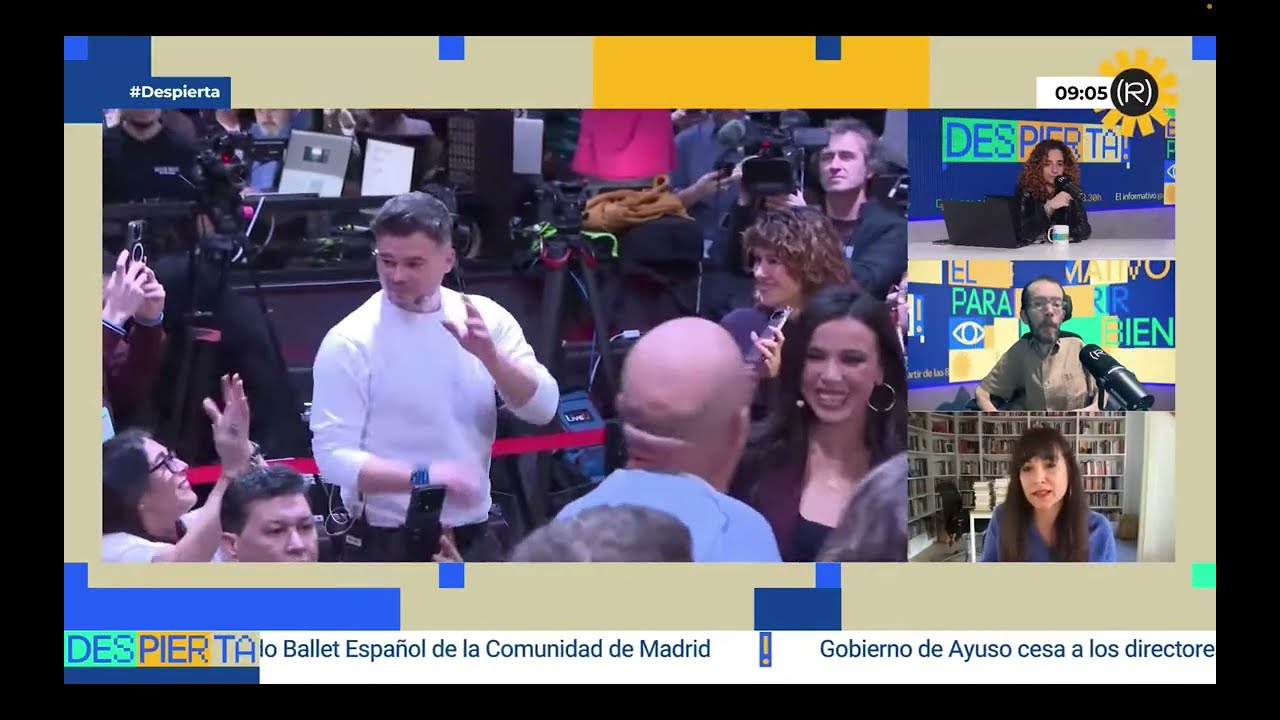 Sobre el acto de Gabriel Rufián y Emilio Delgado en Madrid, Despierta, 19 de febrero de 2026 (1/4)