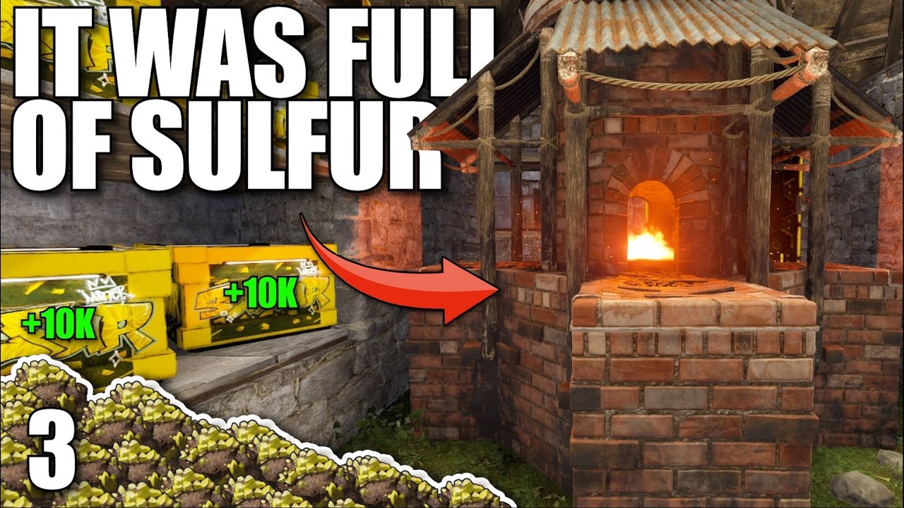 THIS CLAN HID THEIR SULFUR IN THEIR LARGE FURNACE BASE | Solo Rust