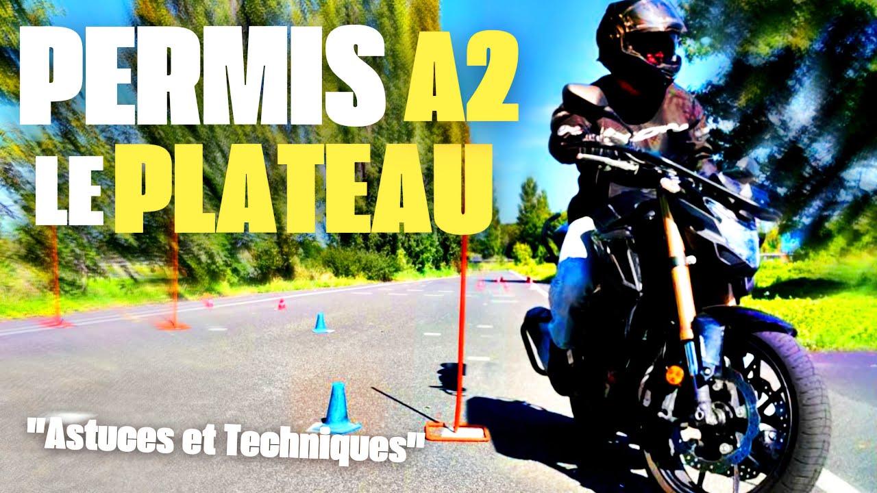 REUSSIR SON PERMIS MOTO(A2)- LE PLATEAU🤩! EN 2024/2025 ! (conseils,techniques,épreuves..)