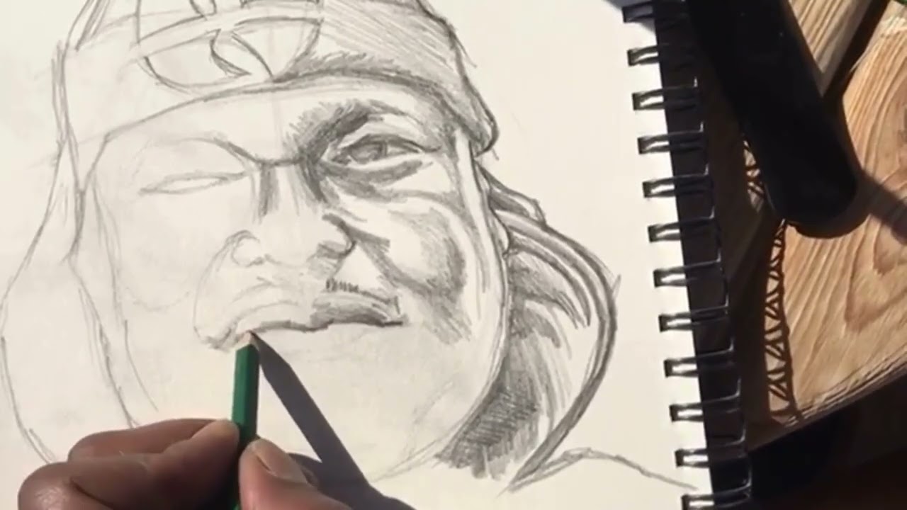 Sketch on the beach (KP)